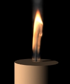 Animating Fire with Sound - Candle example