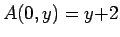 $A(0,y) = y{+2}$