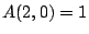 $A(2, 0) = 1$