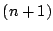 $(n+1)$