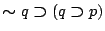 $\boldsymbol{\sim}q\boldsymbol{\supset}(q\boldsymbol{\supset}p)$