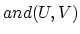$and(U,V)$