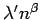 $\lambda' n^{\beta}$