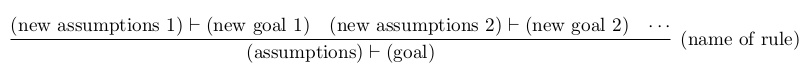 inference rule example