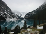 Lake Louise from hotel room