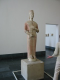 Painted statue at Pergamon Museum
