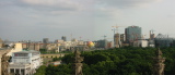 Potsdamer Platz from roof of the Reichstag; Brandenburger Tor is on the left
