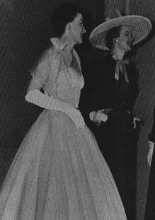 Mamie Eisenhower (r.) showing off the new look.  (As Seen on TV, page 20)