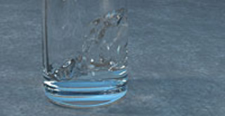 water glass rendering