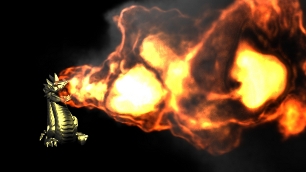 Animating Fire with Sound - Dragon example