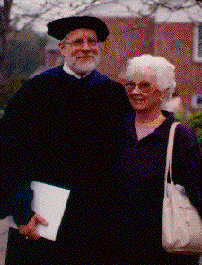 A photo of David Gries and his mother