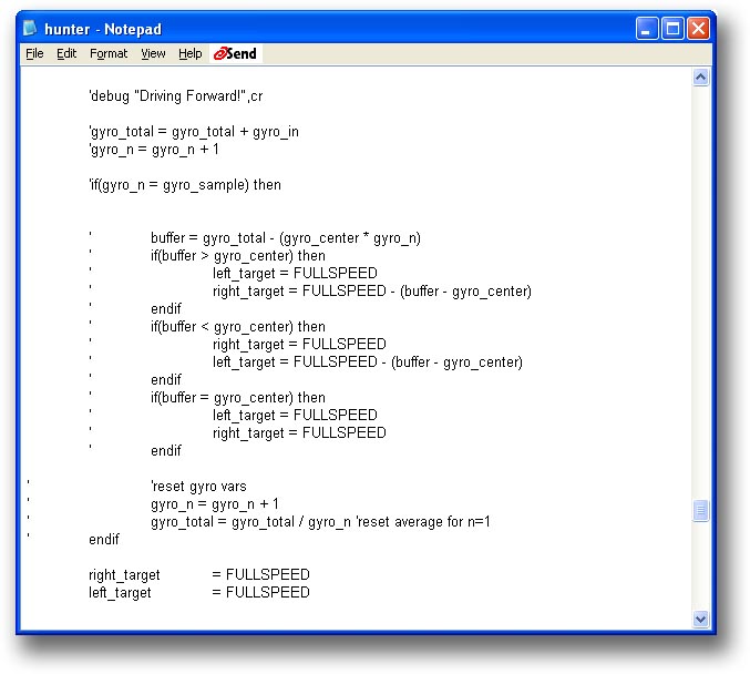 Sample 'Hunter' Code