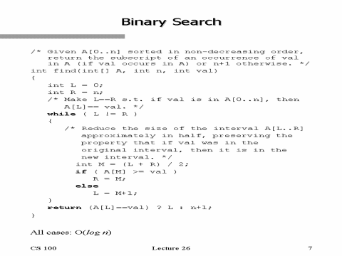 Binary Search