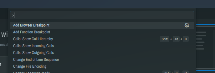 Note the ">" character at the beginning of the text box.