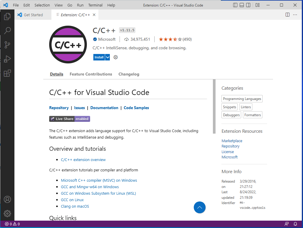 Install VSCode | CS2024 -- Fall 2022