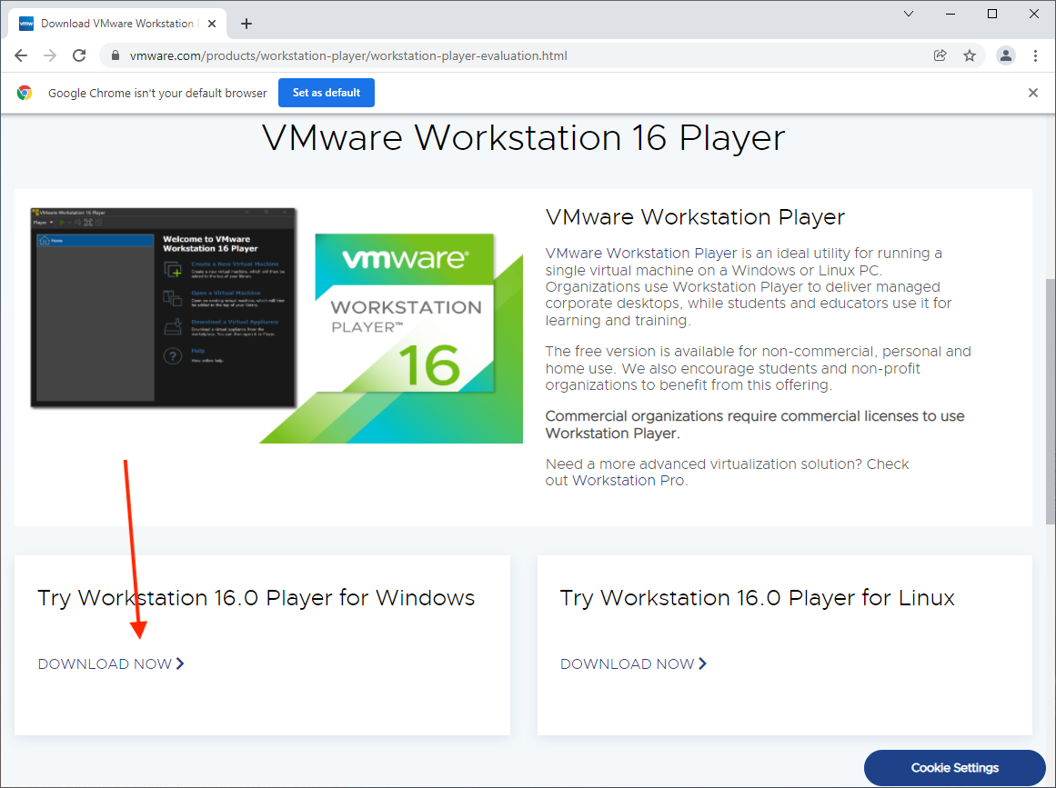 Download VMware Workstation Player