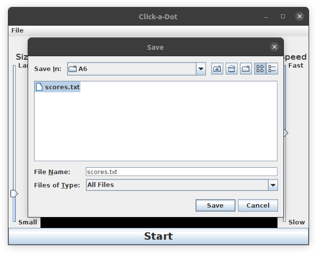 File dialog screenshot