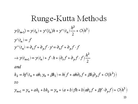 Runge-Kutta Methods