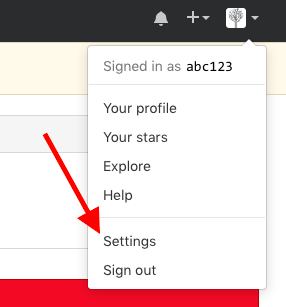 github settings