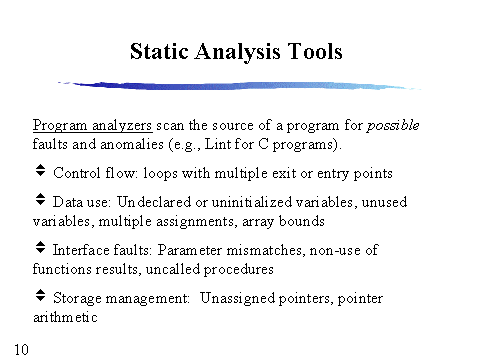 Static Analysis Tools