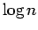 $\log n$
