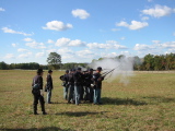 Union forces on Cemetary Ridge
