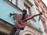 Mannequin outside art gallery in Market Square