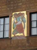 On the wall in Market Square