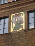 On the wall in Market Square