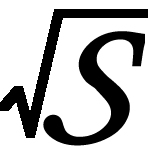 sqrt-s