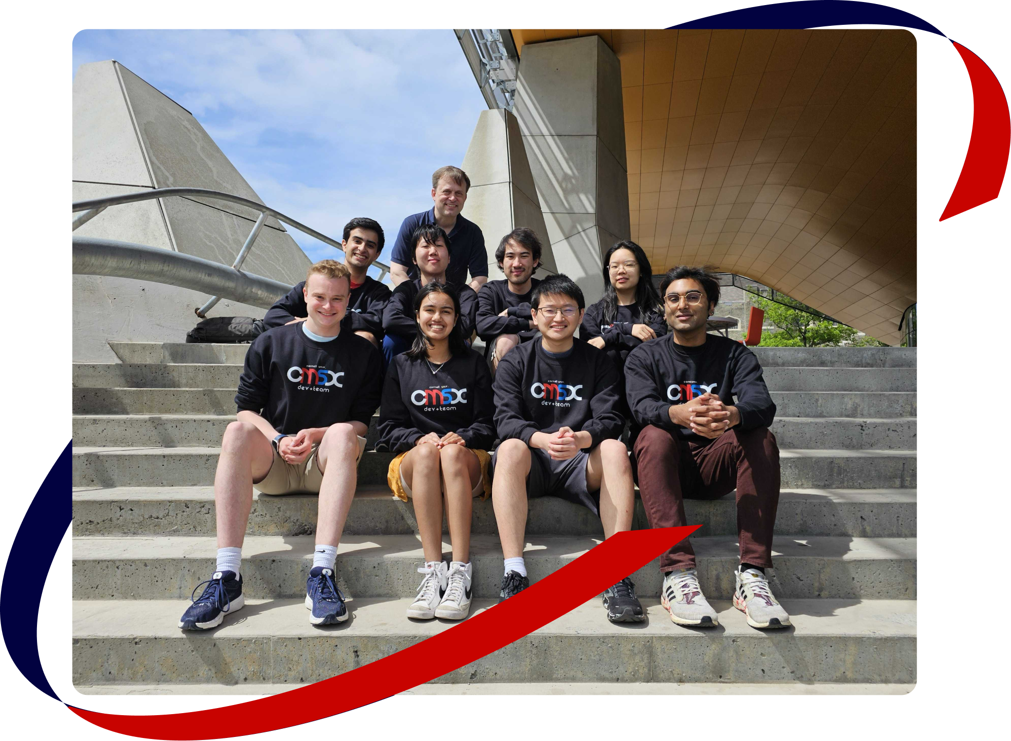 CMSX Team in front of Gates Hall