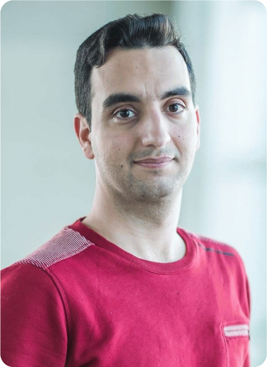 A color photo of a man.