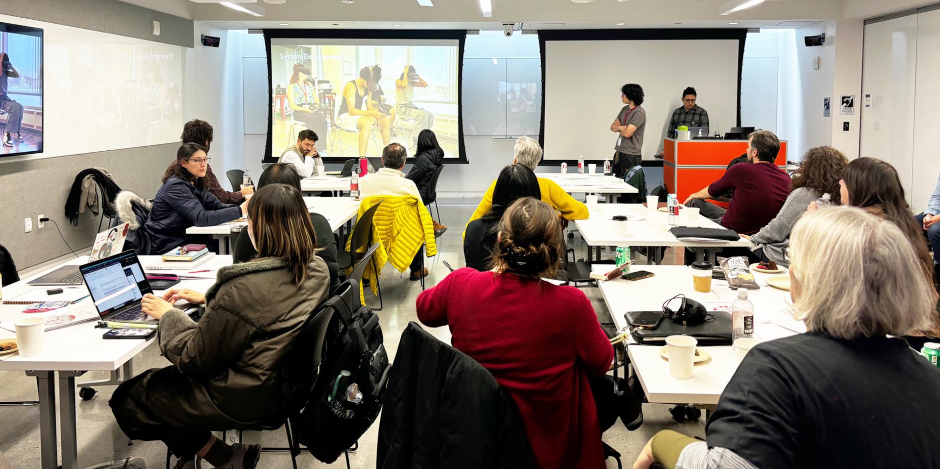 Participants during a workshop at ‘Migrant Commons.’