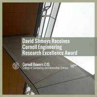 David Shmoys Receives Cornell Engineering Research Excellence Award