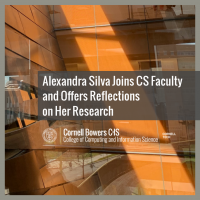 Alexandra Silva Joins CS Faculty and Offers Reflections on Her Research