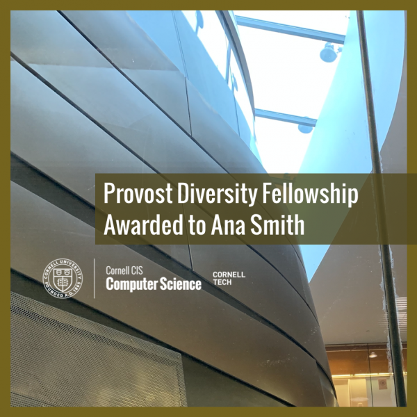 Provost Diversity Fellowship Awarded to Ana Smith