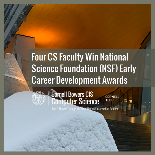 Four CS Faculty Win National Science Foundation (NSF ...