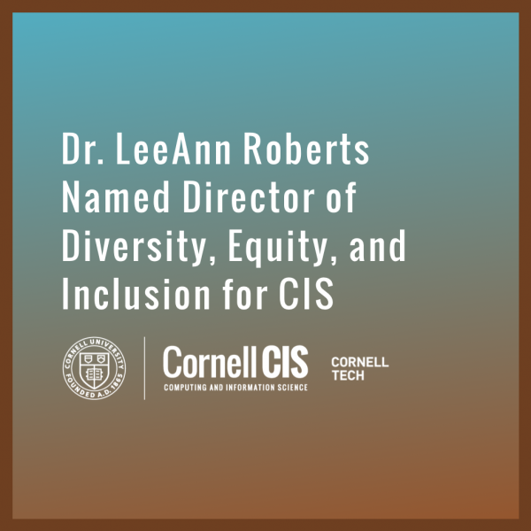 Dr. LeeAnn Roberts Named Director of Diversity, Equity, and Inclusion for CIS