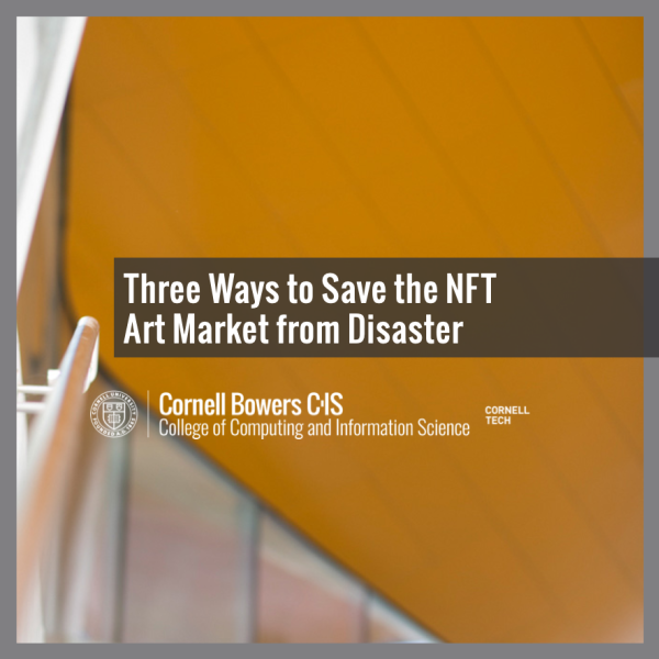 Three Ways to Save the NFT Art Market From Disaster