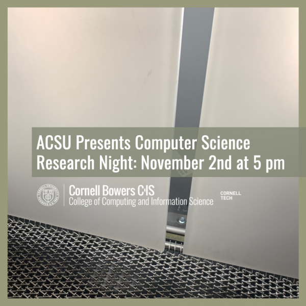 ACSU Presents Computer Science Research Night Fall 2021