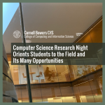 Computer Science Research Night Orients Students to the Field and Its Many Opportunities