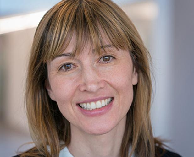 Color portrait of Silvia Ferrari 