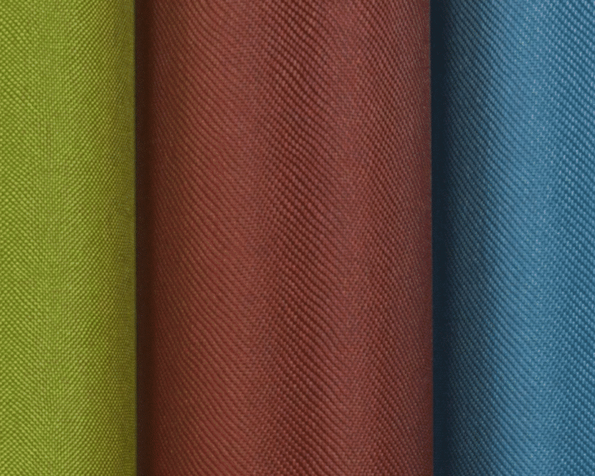 A video loop showing different fabrics.