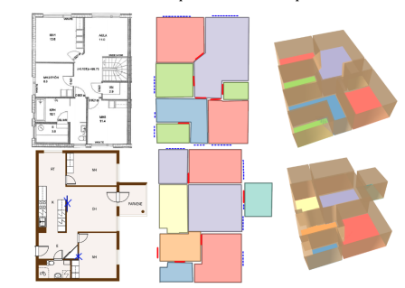Raster2Seq: Polygon Sequence Generation for Floorplan Reconstruction teaser